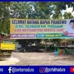 Pamekasan Bertabur Spanduk Jokowi-Makruf Sambut Kedatangan Capres Prabowo