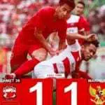 Diimbangi Timnas U-22 di Detik-detik Akhir