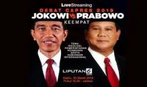 Debat Keempat Pilpres 2019, Jokowi vs Prabowo Malam Ini, Link Live Streaming