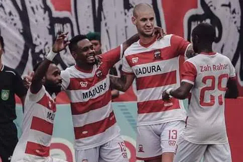Gol Tunggal David Laly Bawa Madura United Menang Atas Borneo FC