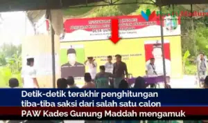 Video Detik-detik Kericuhan Pemilihan PAW Kades Gunung Maddah Sampang