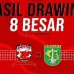 Hasil Drawing,  Bertemu Persebaya di 8 Besar Piala Indonesia