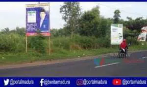 Masa Tenang, APK Pemilu 2019 Masih Terlihat di Sampang
