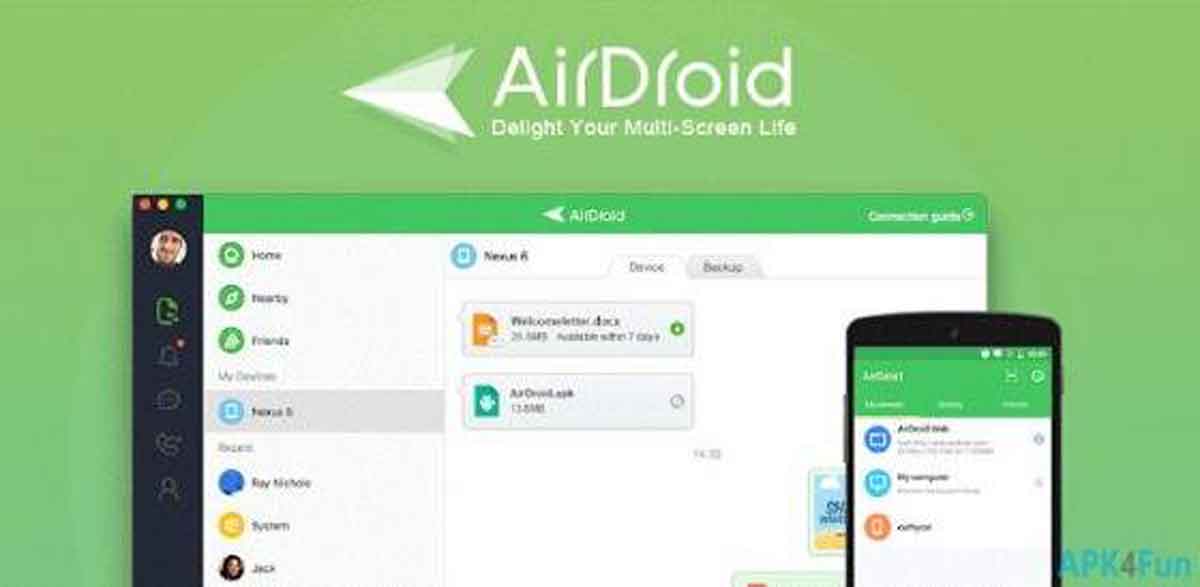 Download Air Droid aplikasi cara menyadap whatsapp