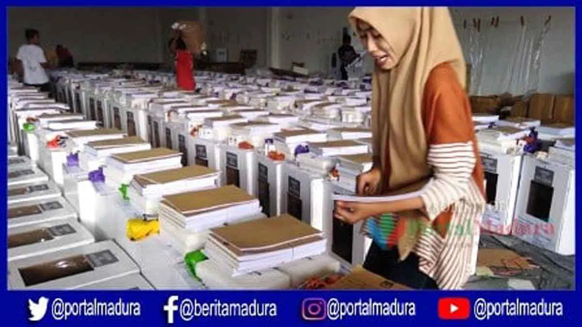 H-2 Pemilu 2019, KPU Sumenep Masih Kekurangan Surat Suara