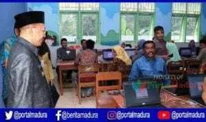 Hari Terakhir Bupati Sumenep Sidak UNBK Paket C