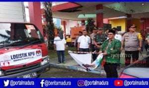 KPU Bangkalan Distribusikan Logistik Pemilu 2019 ke PPK