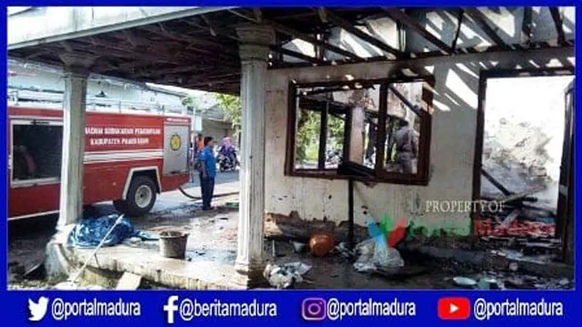 Nyalakan Kompor, Rumah Warga Pamekasan Dilalap Si Jago Merah