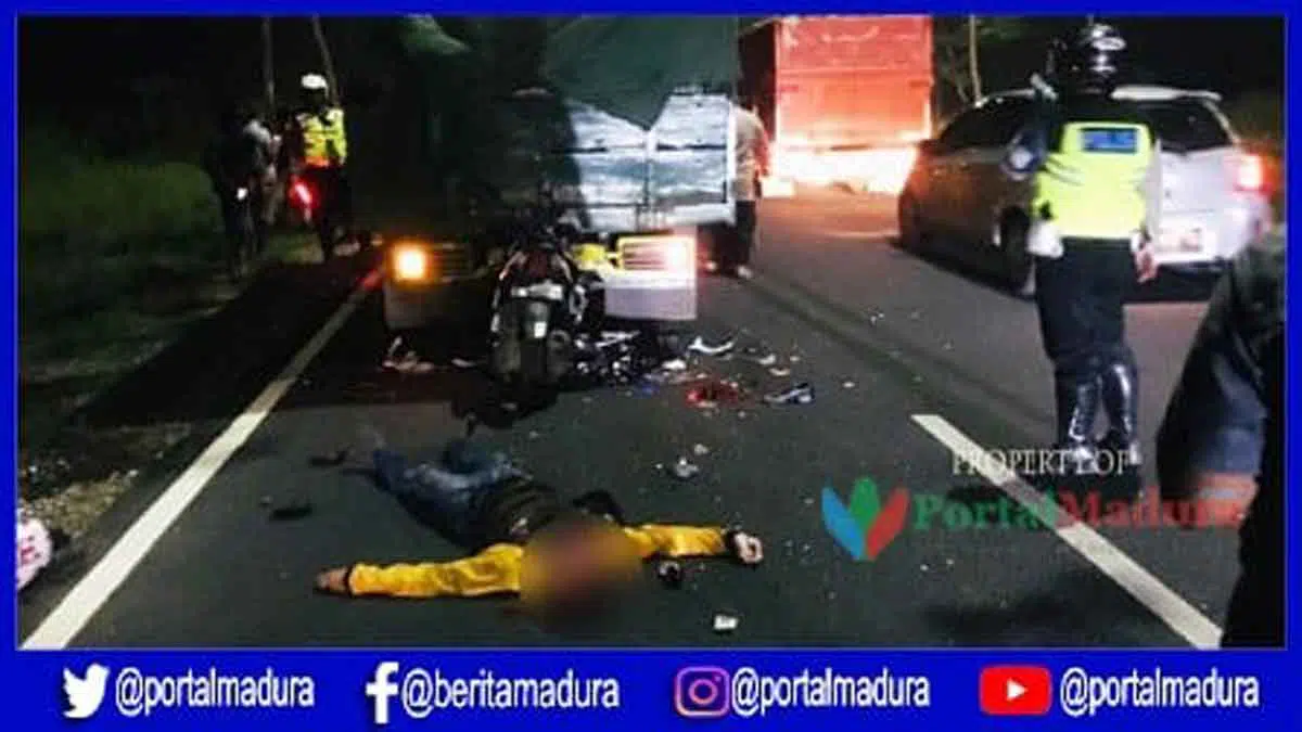 Kronologi Pemotor Meninggal Tabrak Truk di Akses Suramadu