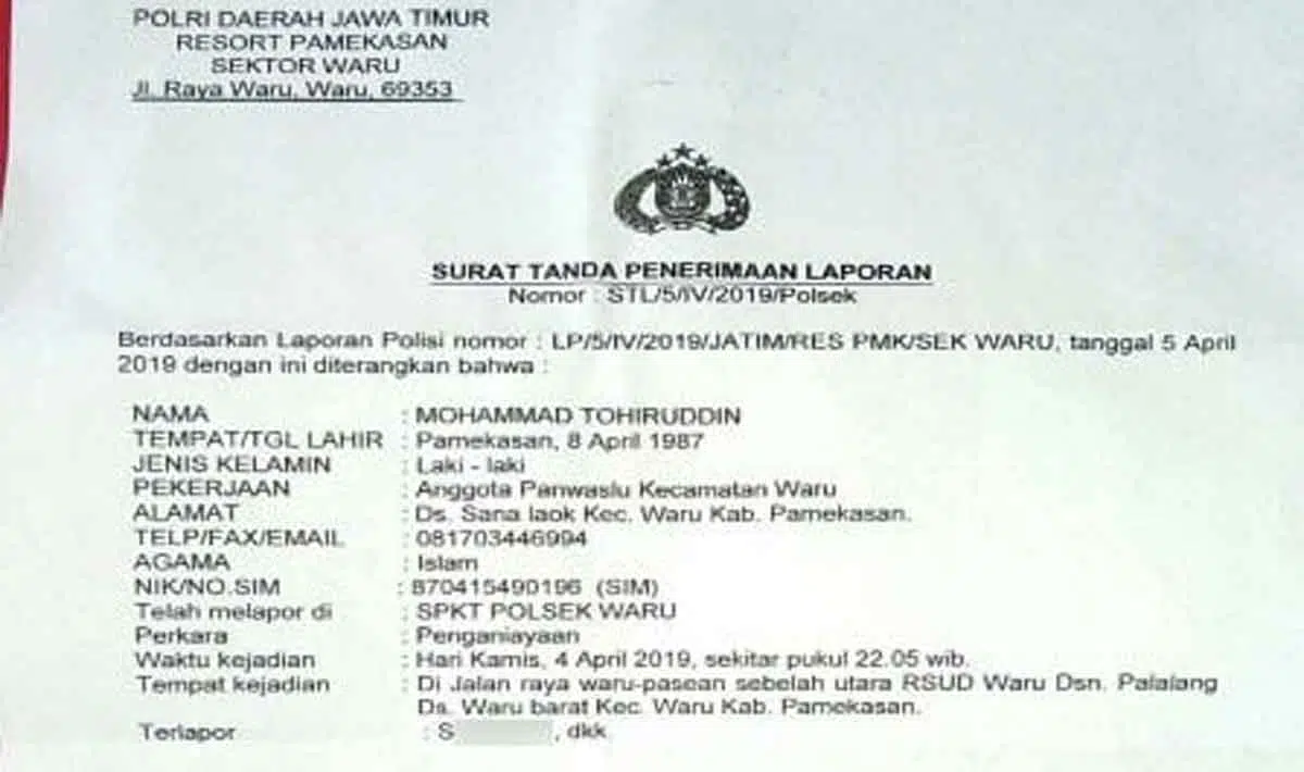 Ini Identitas Oknum Caleg Diduga Lakukan Kekerasan Pada Komisioner Panwaslu