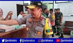 Pasca Pemilu, Wakapolda Jatim Tinjau KPU Sumenep