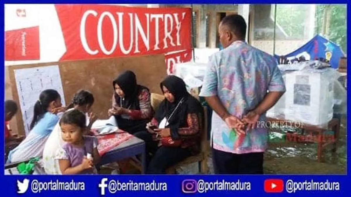 Hujan Deras, Pemungutan Surat Suara di Pamekasan Dihentikan Sementara