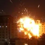 FOTO -Pesawat Tempur Israel Hantam Kantor Anadolu Agency
