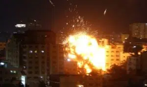 FOTO -Pesawat Tempur Israel Hantam Kantor Anadolu Agency