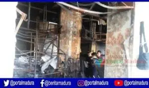Tim Labfor Polda Jatim Selidiki Penyebab Kebakaran Pasar Anom Baru Sumenep