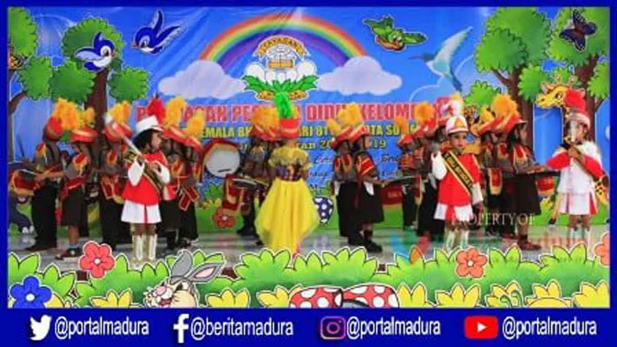 Kemeriahan Pelepasan TK B PAUD Kemala Bhayangkari 81 Sumenep