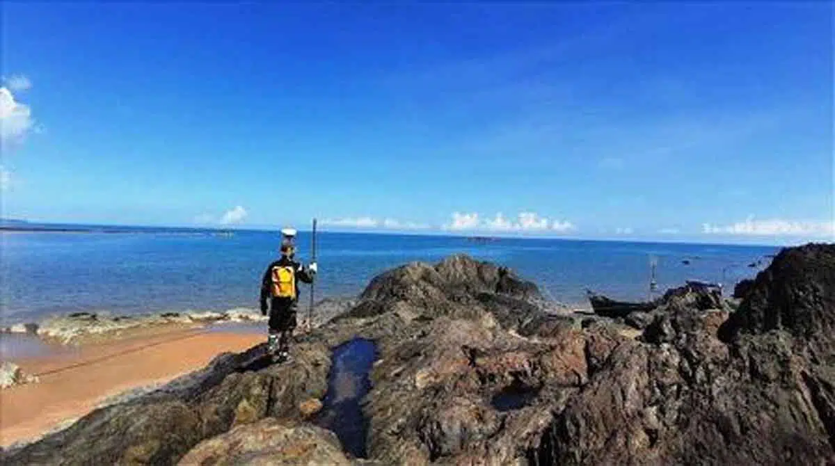 Pushidrosal survei peta bawah laut Temajuk, Kalimantan Barat