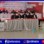 Rekapitulasi Suara Tingkat KPU Sumenep Tersisa 4 Kecamatan