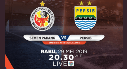 Berlangsung Live Streaming Semen Padang vs Persib Bandung Shopee Liga 1 2019
