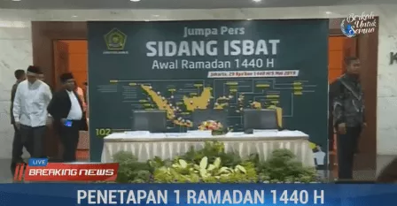 LIVE STREAMING Penetapan 1 Ramadan 1440 H