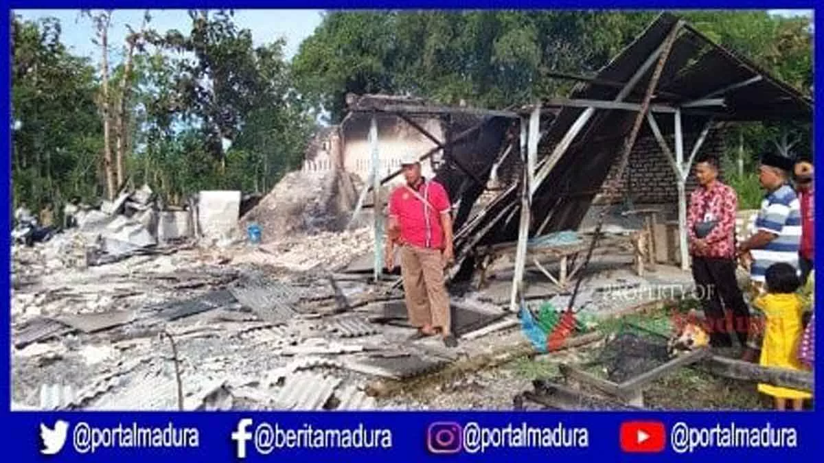 Gudang Olah Ikan di Sampang Hangus Terbakar