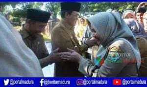 Bupati dan Wabup Pamekasan Gelar Halal Bi Halal di Hari Pertama Kerja