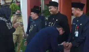 Hari Pertama Kerja Bupati Sumenep Gelar Halal Bihalal Bersama ASN