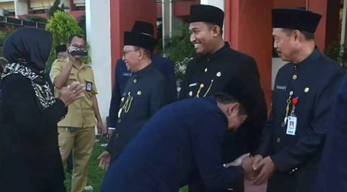 Hari Pertama Kerja Bupati Sumenep Gelar Halal Bihalal Bersama ASN