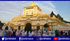 Jemaah Salat Idul Fitri Meluber, Khotib Masjid Jamik Sumenep Ingatkan Hal Ini