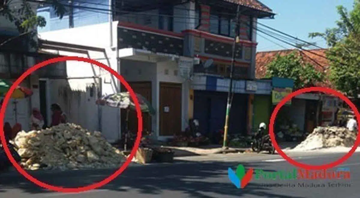 Pemkab Pamekasan Ciut Nyali Bersihkan Tanah Uruk di Pasar Tumpah