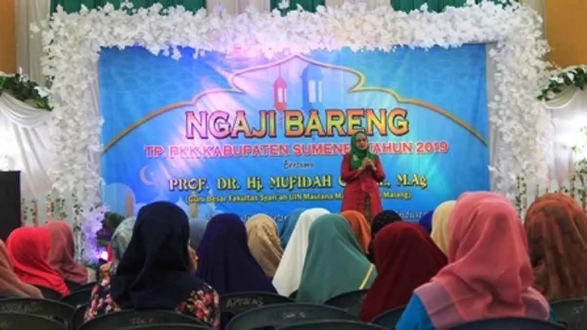 Bertajuk Menjadi Manusia Paripurna, TP PKK Kabupaten Sumenep ‘Ngaji Bareng’