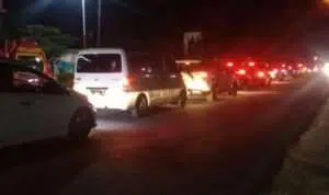 Malam Ini, Kepadatan Kendaraan Terjadi di Blega Bangkalan