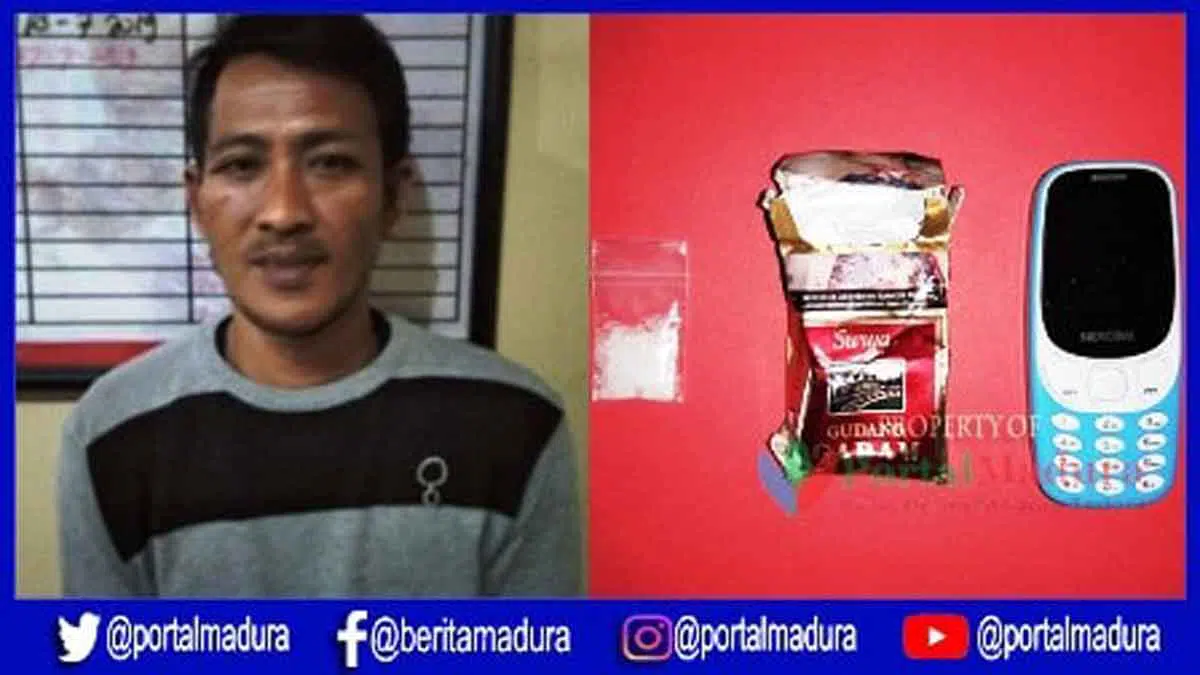 Ketahuan Bawa Sabu, Petani Asal Rubaru Sumenep Diamankan Polisi