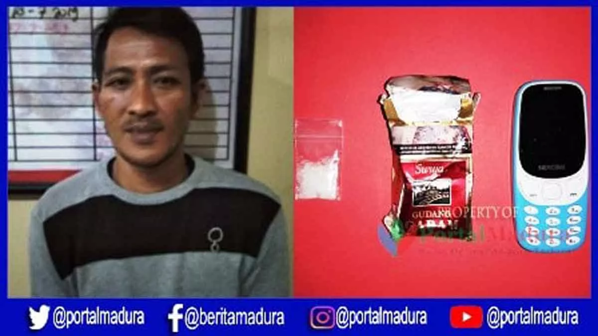 Ketahuan Bawa Sabu, Petani Asal Rubaru Sumenep Diamankan Polisi