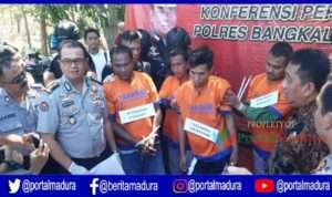 Satpam UTM Terlibat, 4 Pelaku Begal Diringkus Polisi Bangkalan
