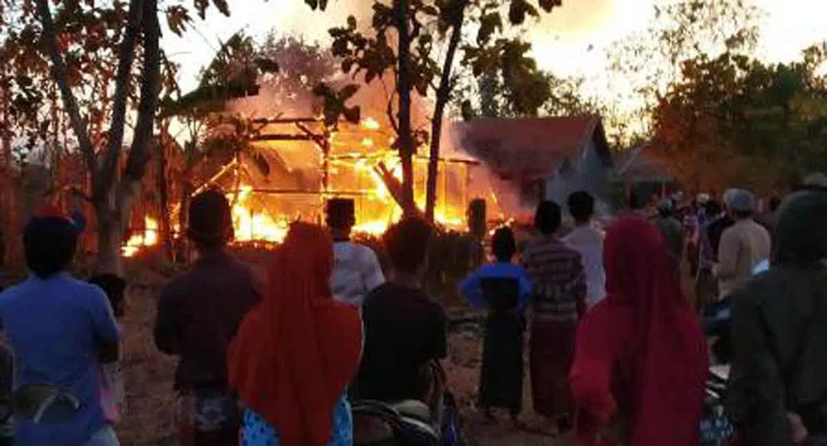 Kebakaran Landa Rumah Warga Omben Sampang