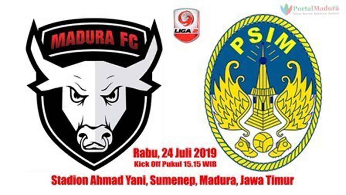Live Score Babak Pertama Madura FC Vs PSIM Yogyakarta, 1-0