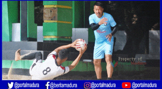 Madura FC vs Persik Kediri, Laskar Jokotole Jalani Latihan di Bukit dan Hamparan Pasir