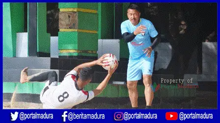 Madura FC vs Persik Kediri, Laskar Jokotole Jalani Latihan di Bukit dan Hamparan Pasir