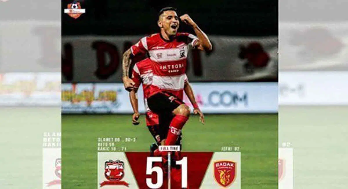 Pesta Gol ke Gawang Perseru Badak Lampung