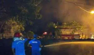 Kebakaran Landa Lahan Kuburan Pliyang Sampang