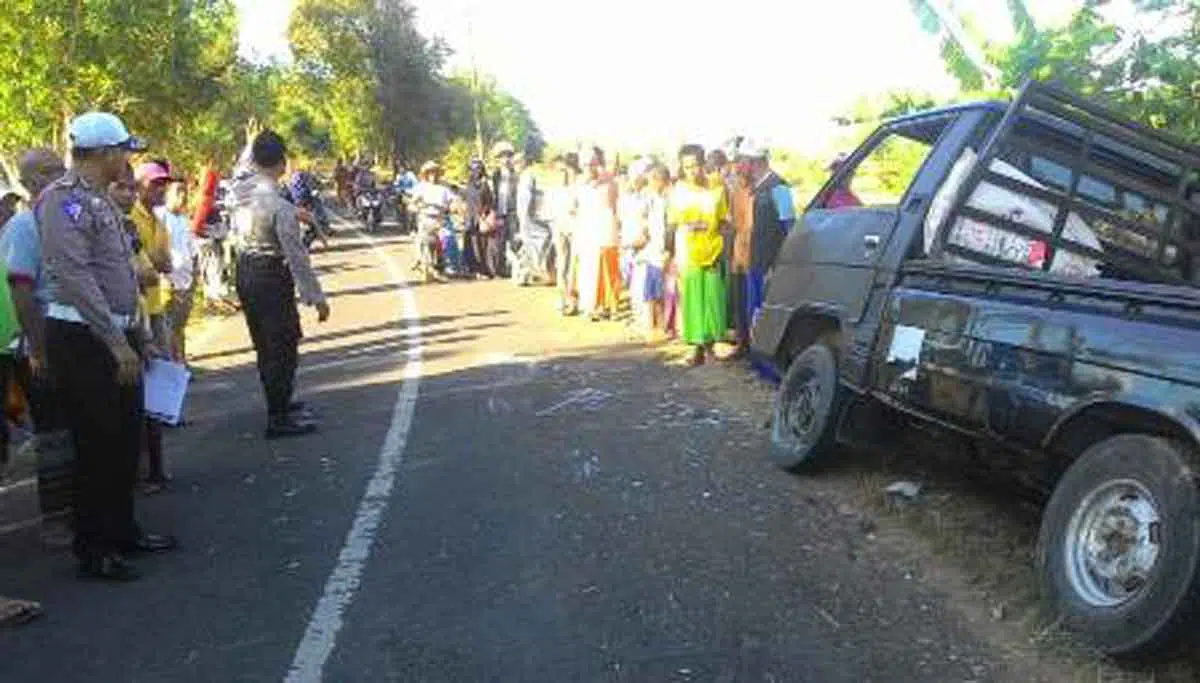Pick Up Vs Motor, Begini Kronologi Laka Maut di Manding Sumenep