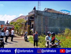 Kebakaran Landa Rumah Warga Perumahan Sekar Agung Regency Sumenep