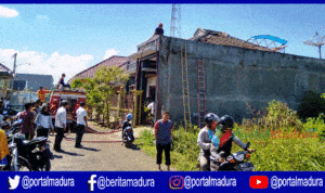 Kebakaran Landa Rumah Warga Perumahan Sekar Agung Regency Sumenep