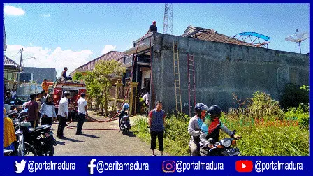 Kebakaran Landa Rumah Warga Perumahan Sekar Agung Regency Sumenep
