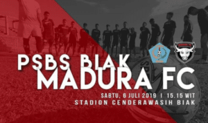 Madura FC Gagal Curi Poin di Kandang PSBS Biak Pekan ke-4 Liga 2 2019