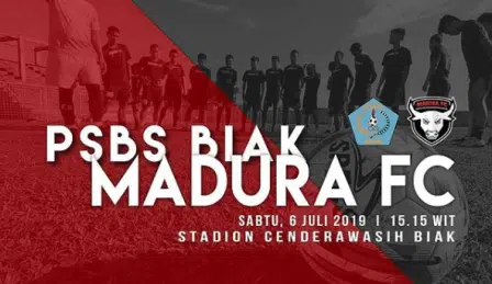 Madura FC Gagal Curi Poin di Kandang PSBS Biak Pekan ke-4 Liga 2 2019