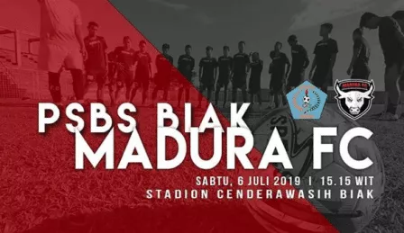 Madura FC Gagal Curi Poin di Kandang PSBS Biak Pekan ke-4 Liga 2 2019