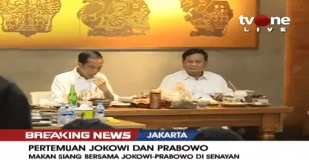 Live Streaming Pertemuan Jokowi dan Prabowo
