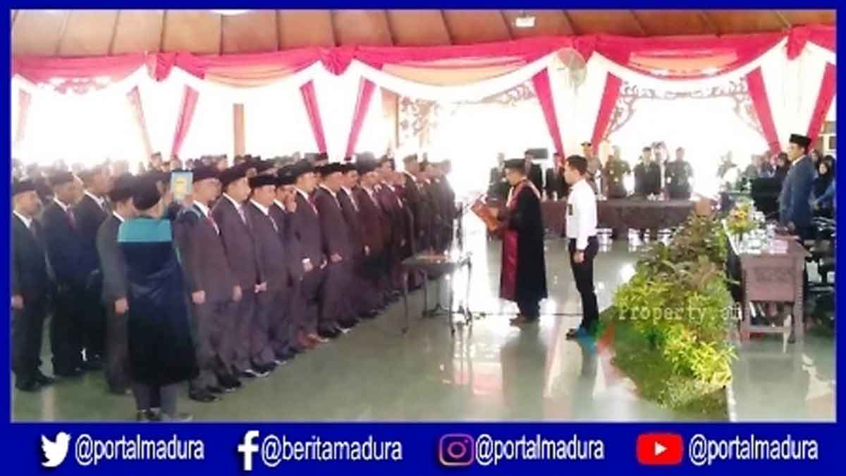 45 Anggota DPRD Pamekasan Periode 2019-2024 Diambil Sumpah